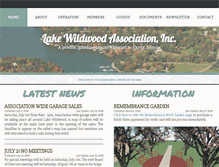 Tablet Screenshot of lake-wildwood.com